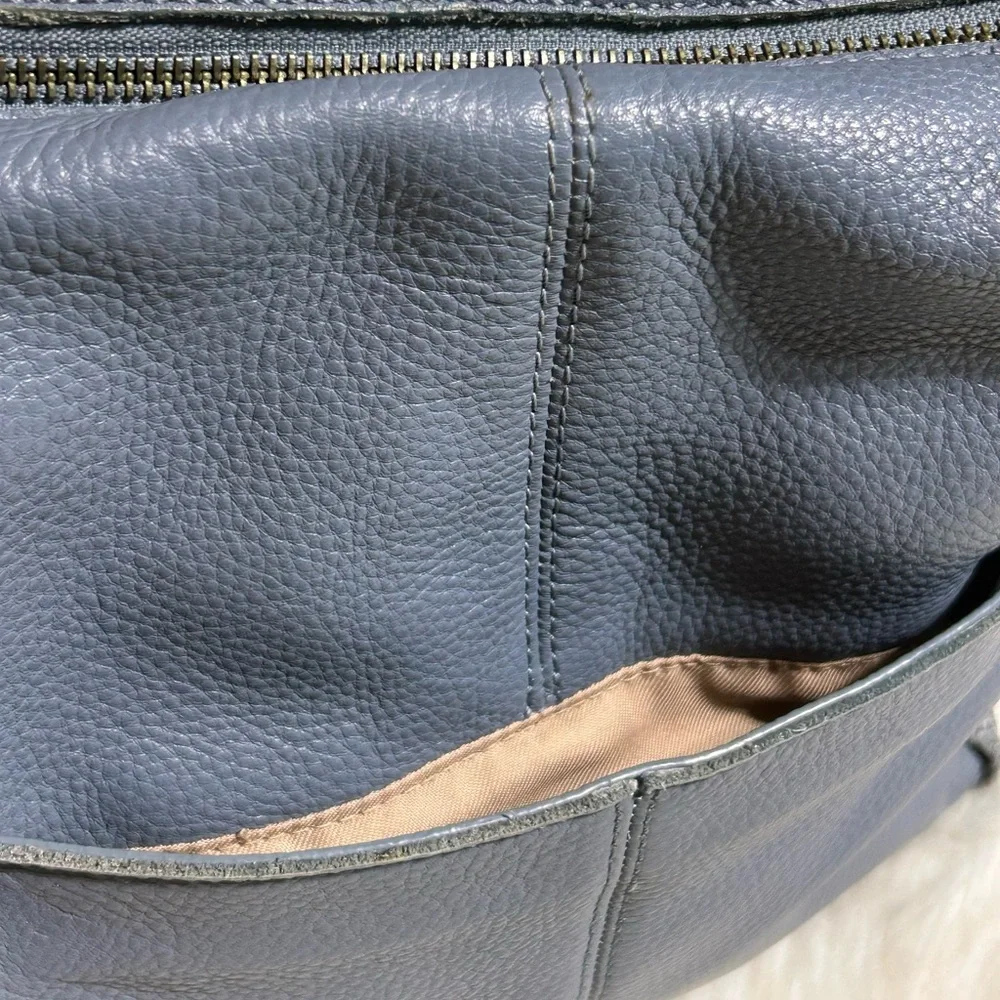 The Sak blue leather Crossbody bag #H-13 - Picture 6 of 9
